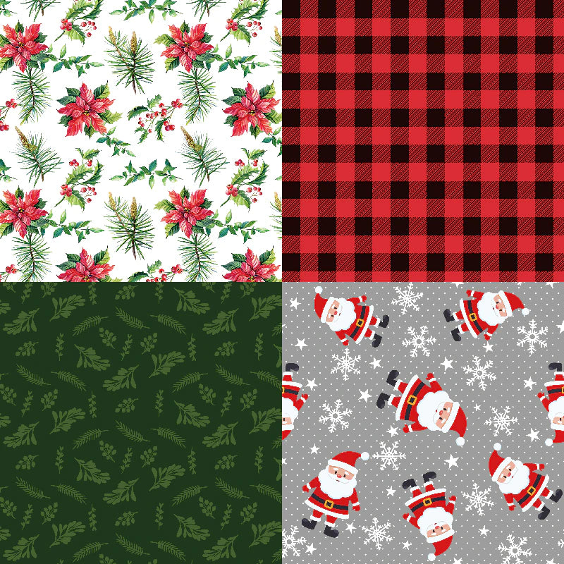 Paperstock 6" x 6" 24 pages - Christmas "Merry" Theme