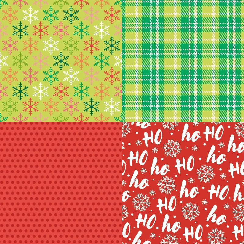 Paperstock 6" x 6" 24 pages - "Feelin Merry" Theme