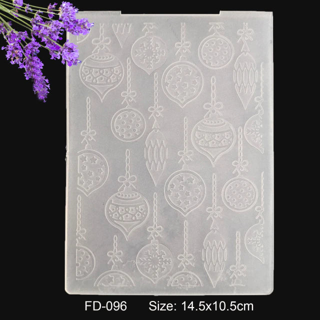 Christmas Embossing Plate - Baubles