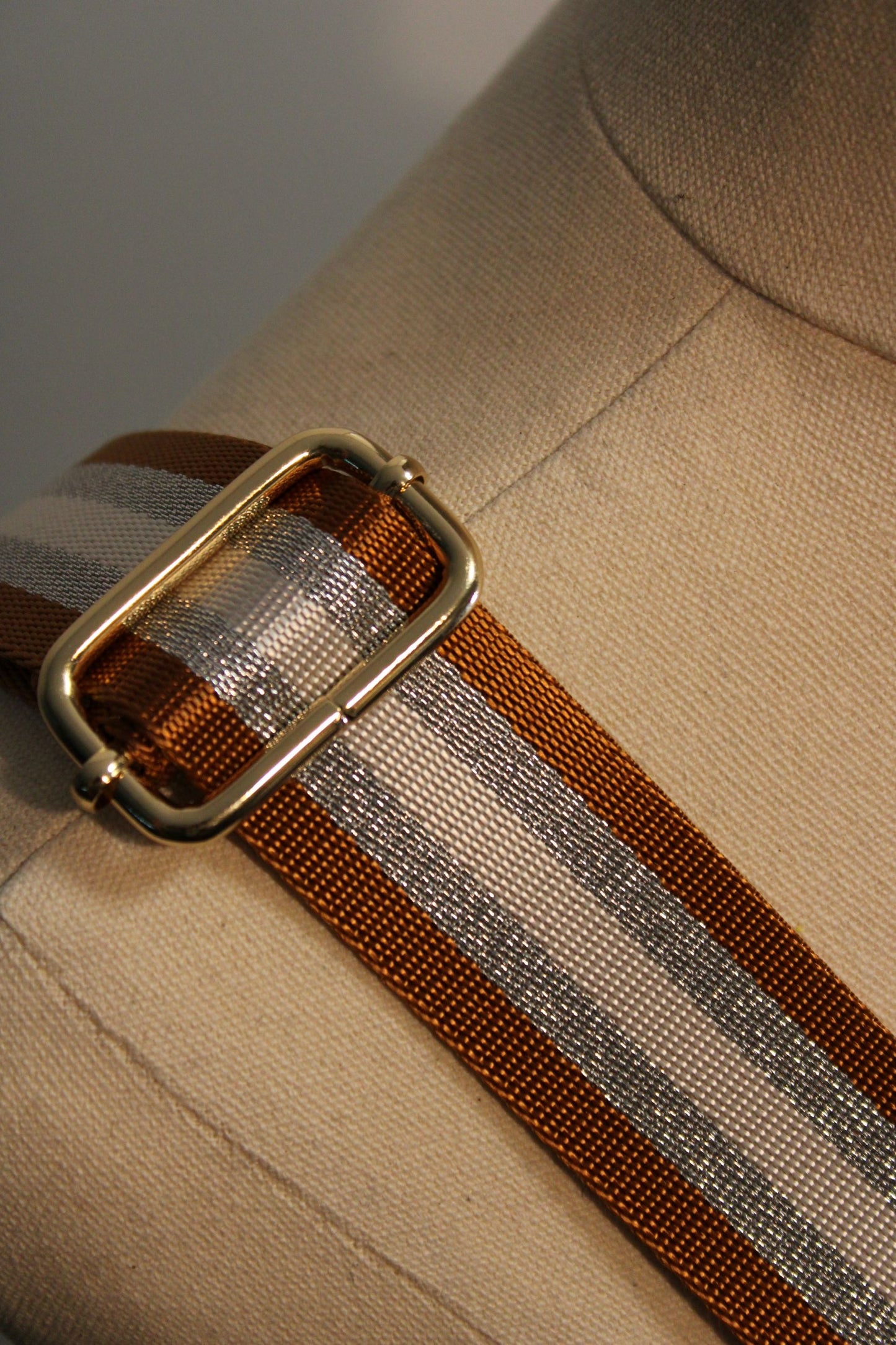 Bag Strap - Cinnamon Silver Cream