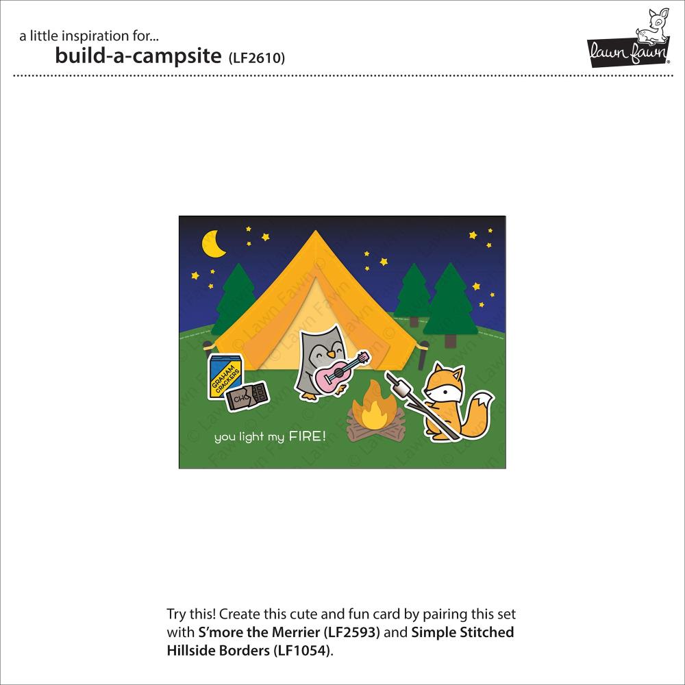 Lawn Fawn Custom Craft Dies - Build A Campsite