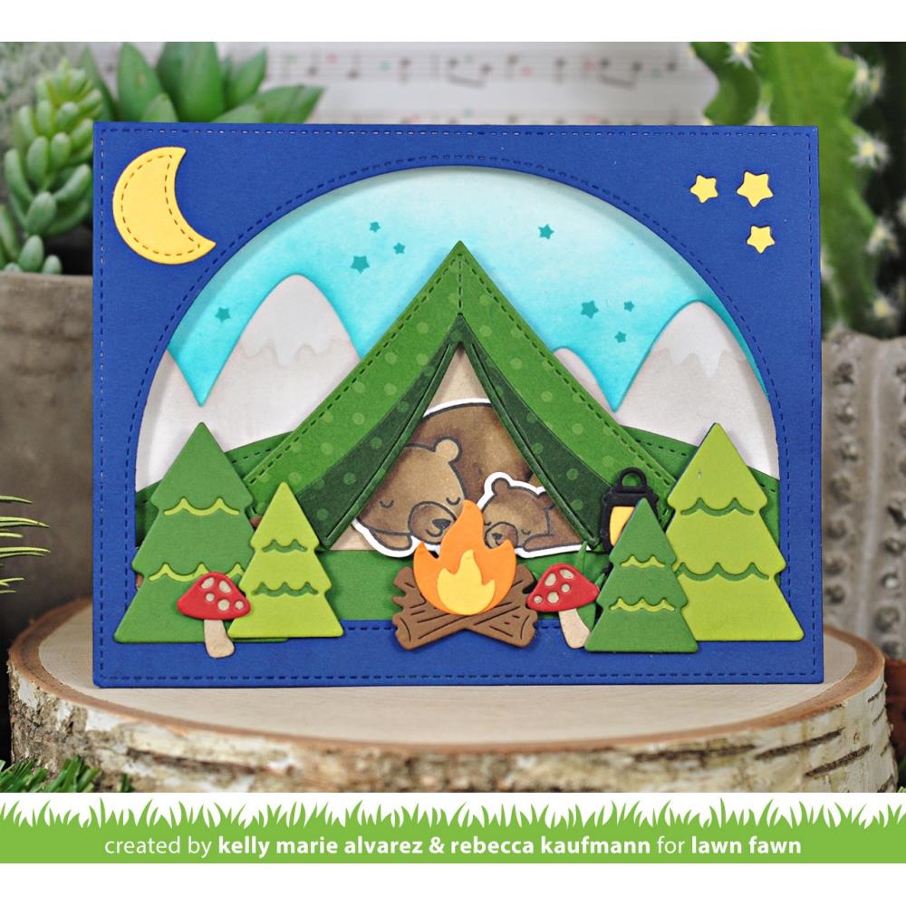 Lawn Fawn Custom Craft Dies - Forest Backdrop