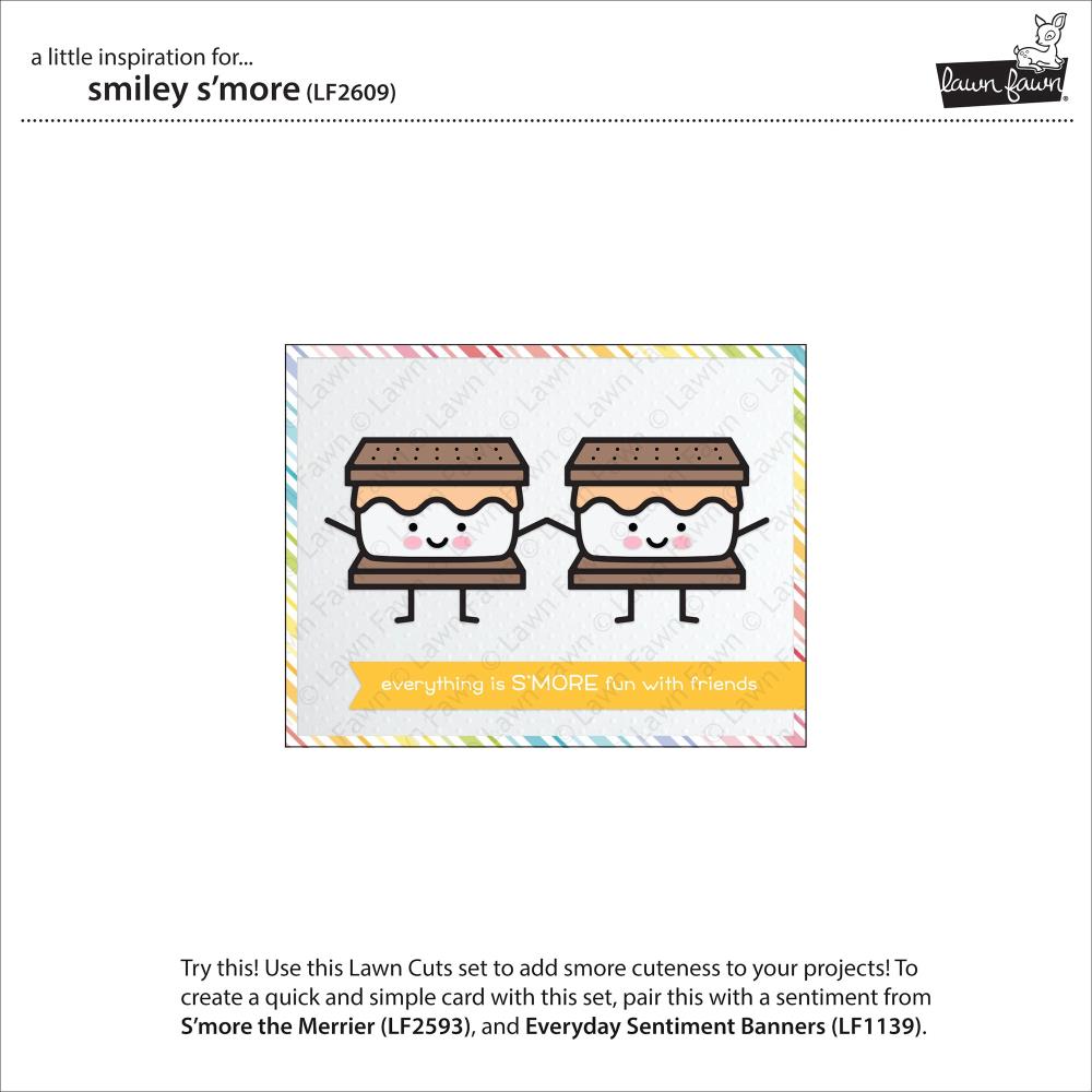 Lawn Fawn Custom Craft Dies - Smiley S'More