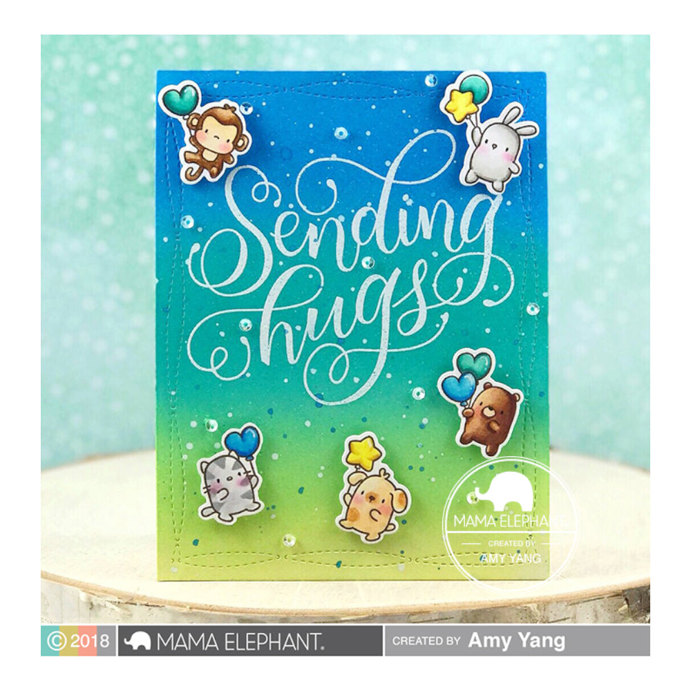 Mama Elephant - Stamp - Sending Hugs
