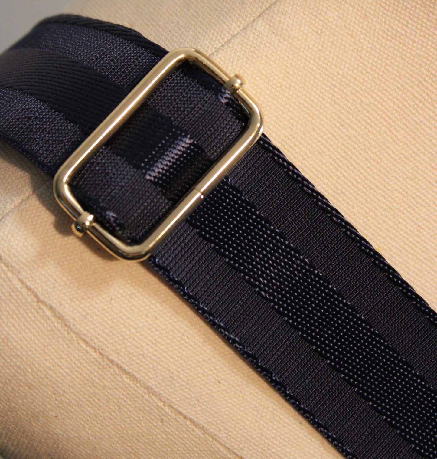 Bag Strap - Navy Self-Stripe
