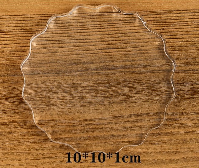 Acrylic Stamping Block Round without Grid