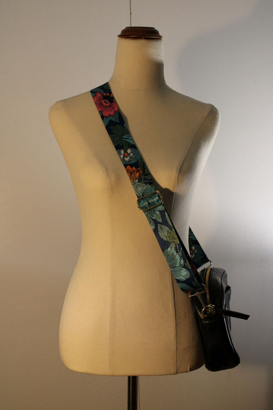 Bag Strap -  Blue Floral