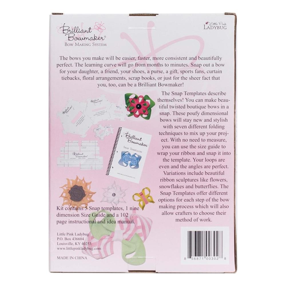 Little Pink Ladybug Brilliant Bowmaker Snap Kit