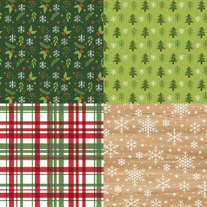 Paperstock 6" x 6" 24 pages - "Merry Christmas" Theme
