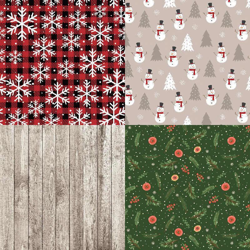 Paperstock 6" x 6" 24 pages - Christmas "Merry" Theme