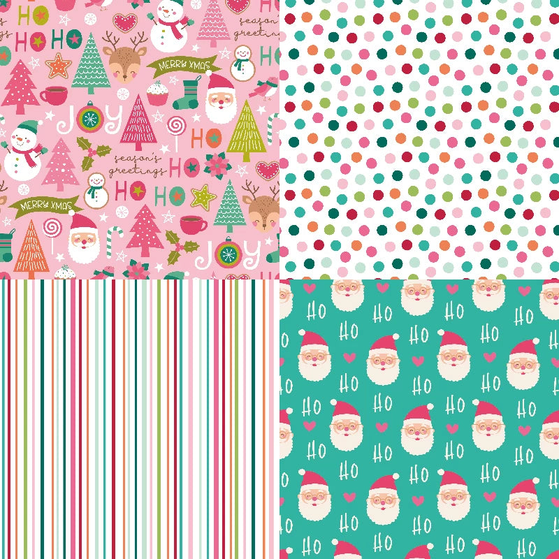 Paperstock 6" x 6" 24 pages - "Feelin Merry" Theme