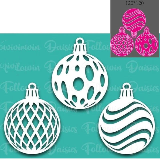 Christmas Craft Die - Christmas Baubles