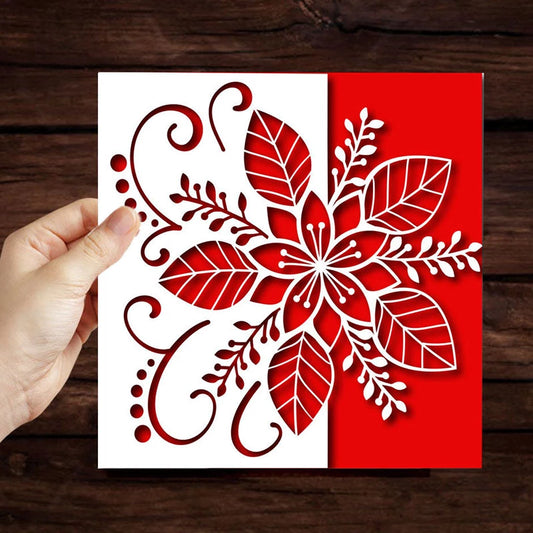 Christmas Craft Die - Poinsettia