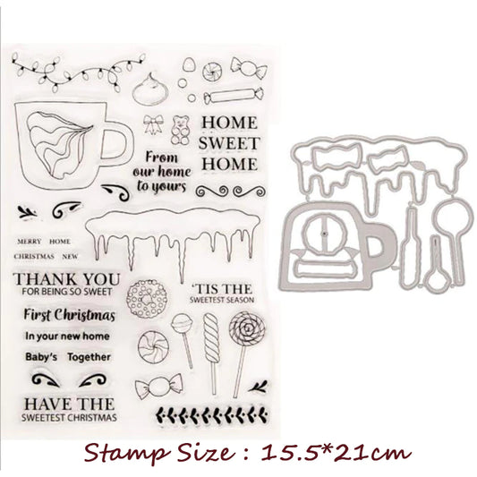 Christmas Stamp & Die Set - Christmas Home Sweet Home