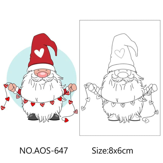 Christmas Stamp & Die Set - Fairy Lights Gnome