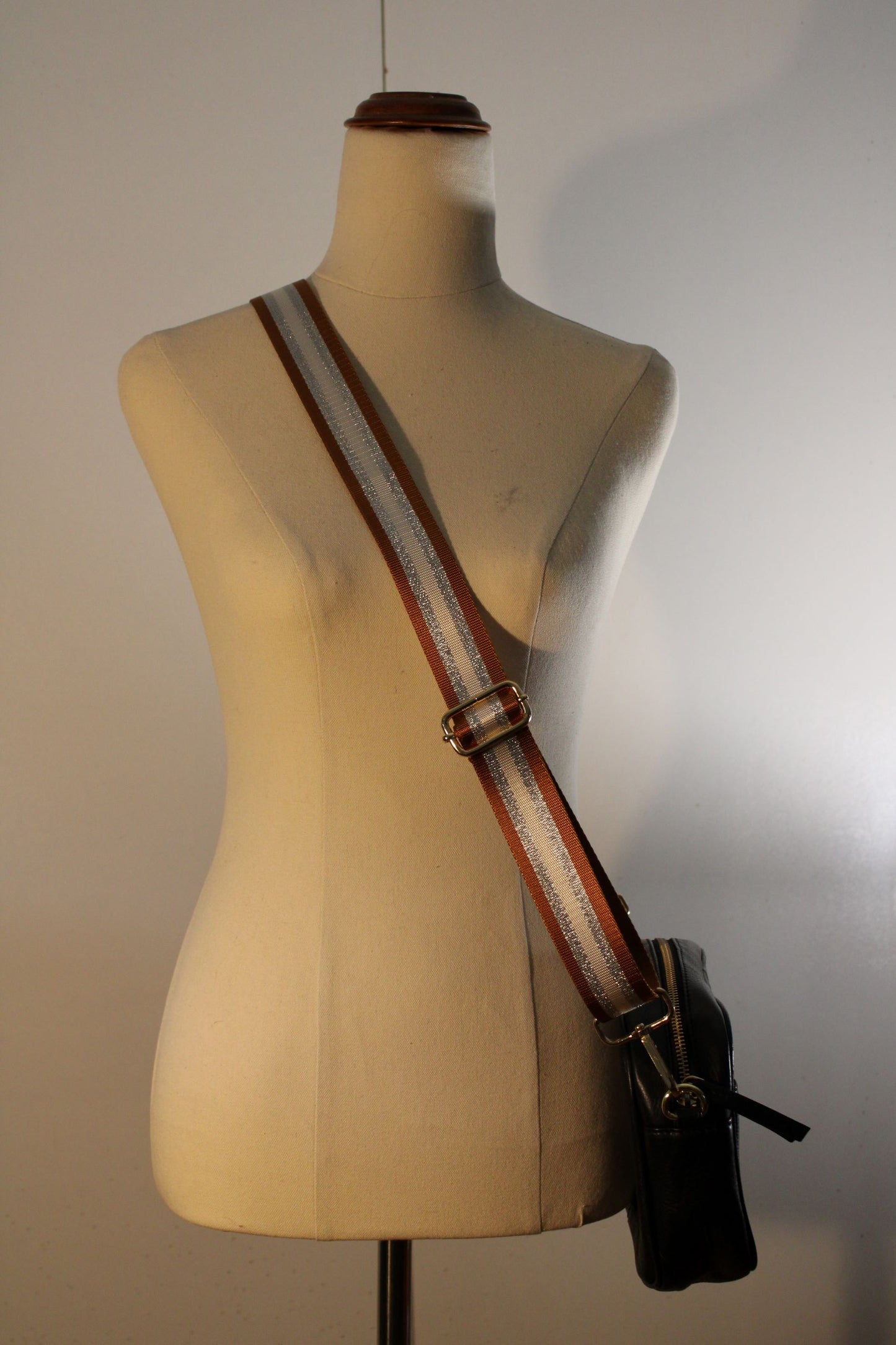 Bag Strap - Cinnamon Silver Cream