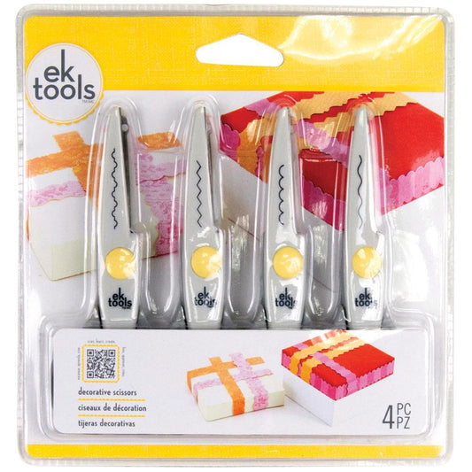 EK Tools Decorative Scissors (4 pack)