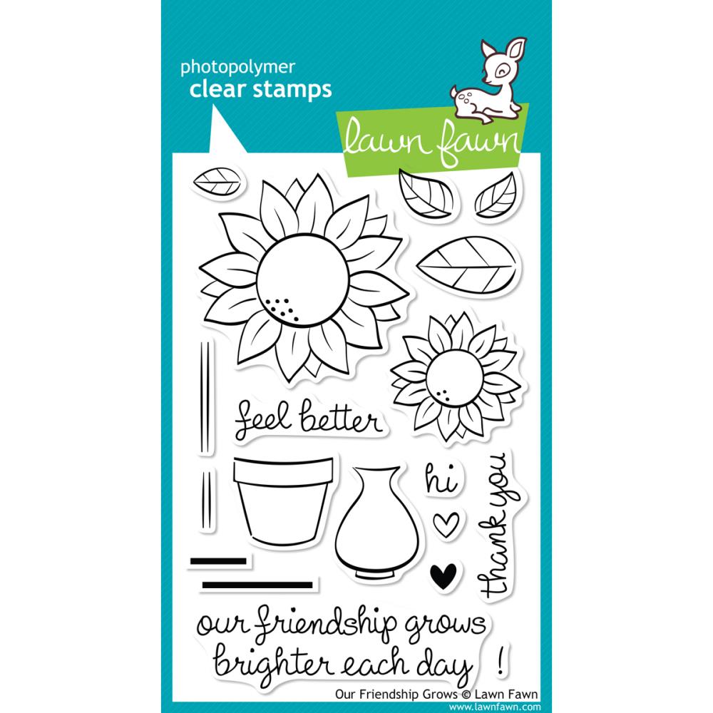 Lawn Fawn Clear Stamps - Our Friendship Grows