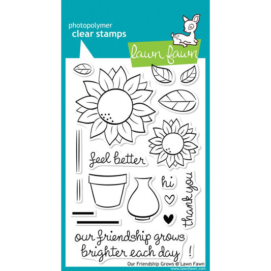 Lawn Fawn Clear Stamps - Our Friendship Grows