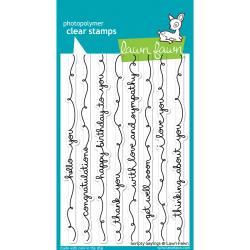 Lawn Fawn Clear Stamps - Scripty Sayings