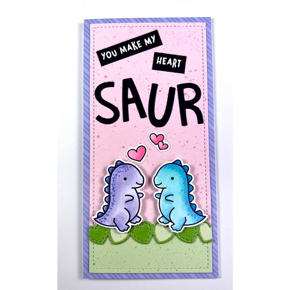 Lawn Fawn Clear Stamps - RAWR Flip-Flop