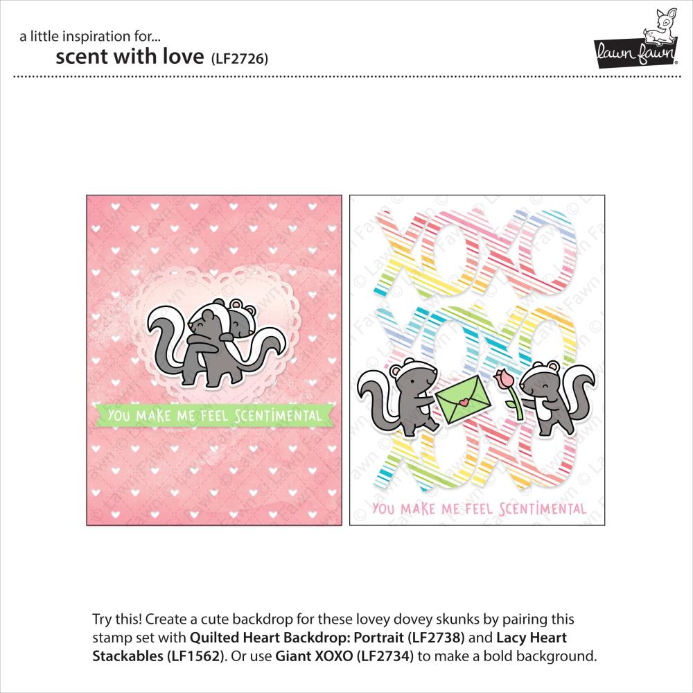 Lawn Fawn Clear Stamps - Scent With Love