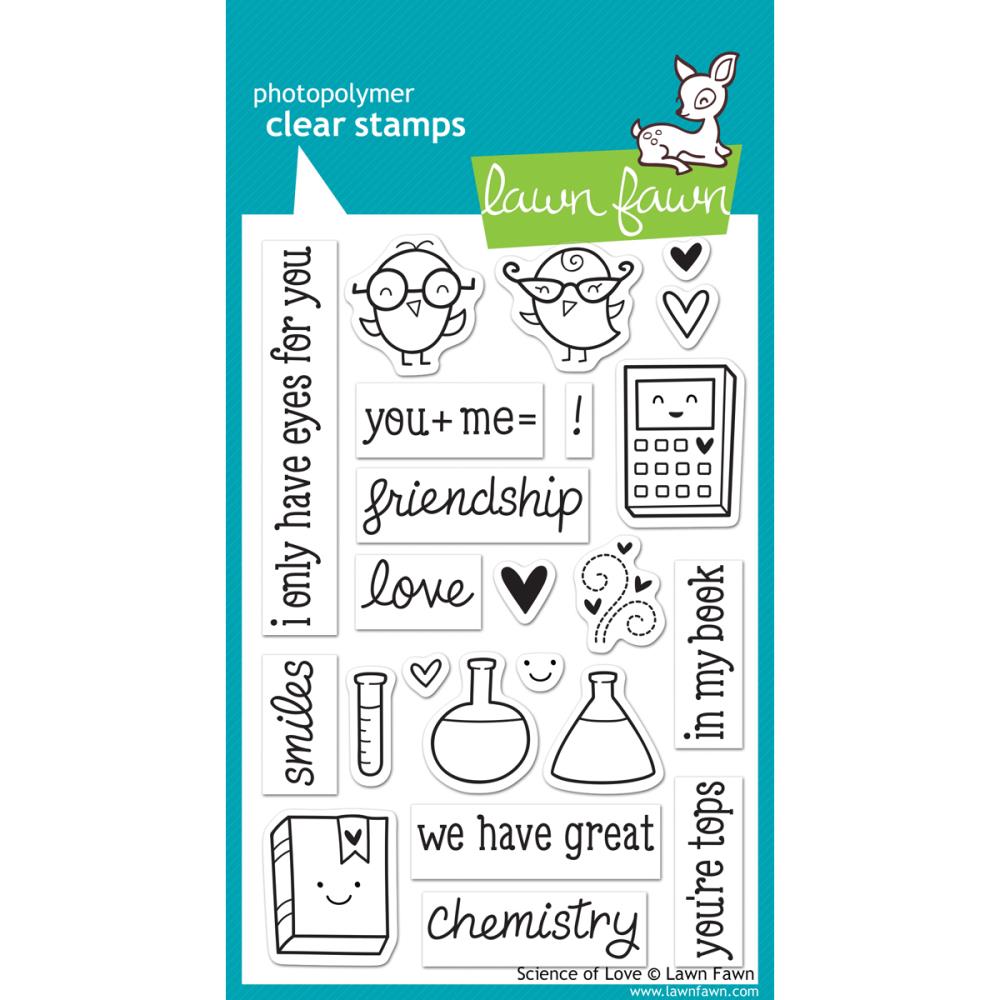 Lawn Fawn Clear Stamps - Science of Love