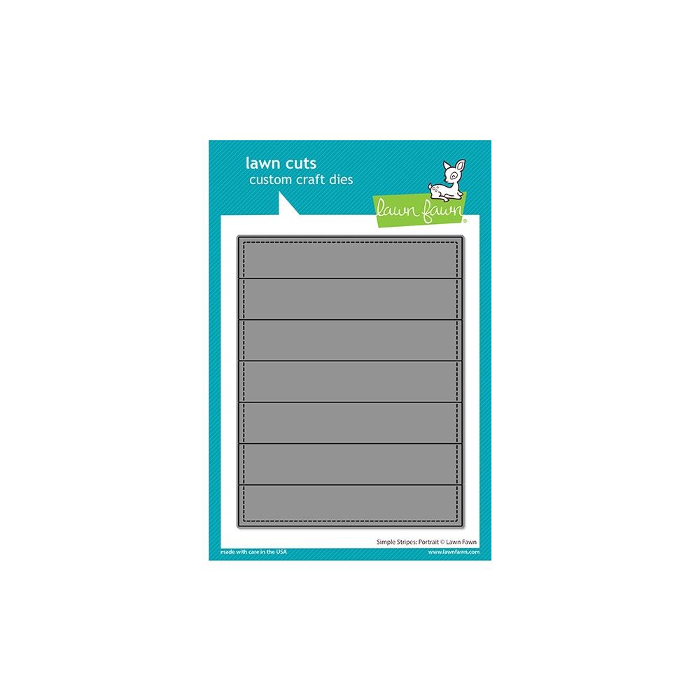 Lawn Fawn Custom Craft Dies - Simple Stripes - Portrait