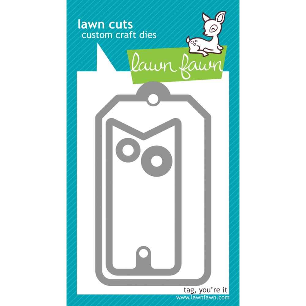 Lawn Fawn Custom Craft Dies - Tag - You're It