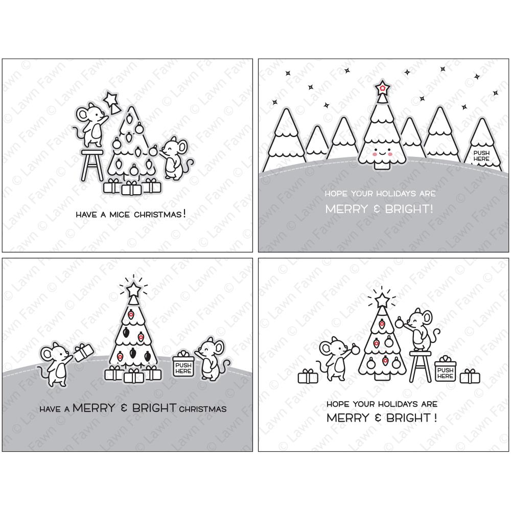 Lawn Fawn Merry Mice Clear Stamps
