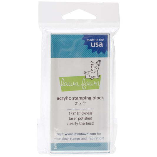 Lawn Fawn Acrylic Stamping Block - Rectangular With Grid