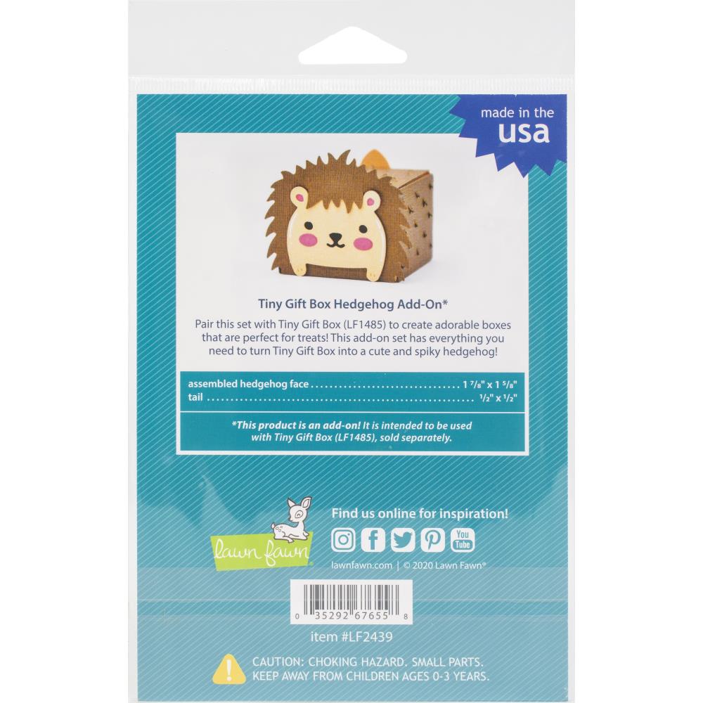 Lawn Cuts Custom Craft Dies - Tiny Gift Box Hedgehog Add-On