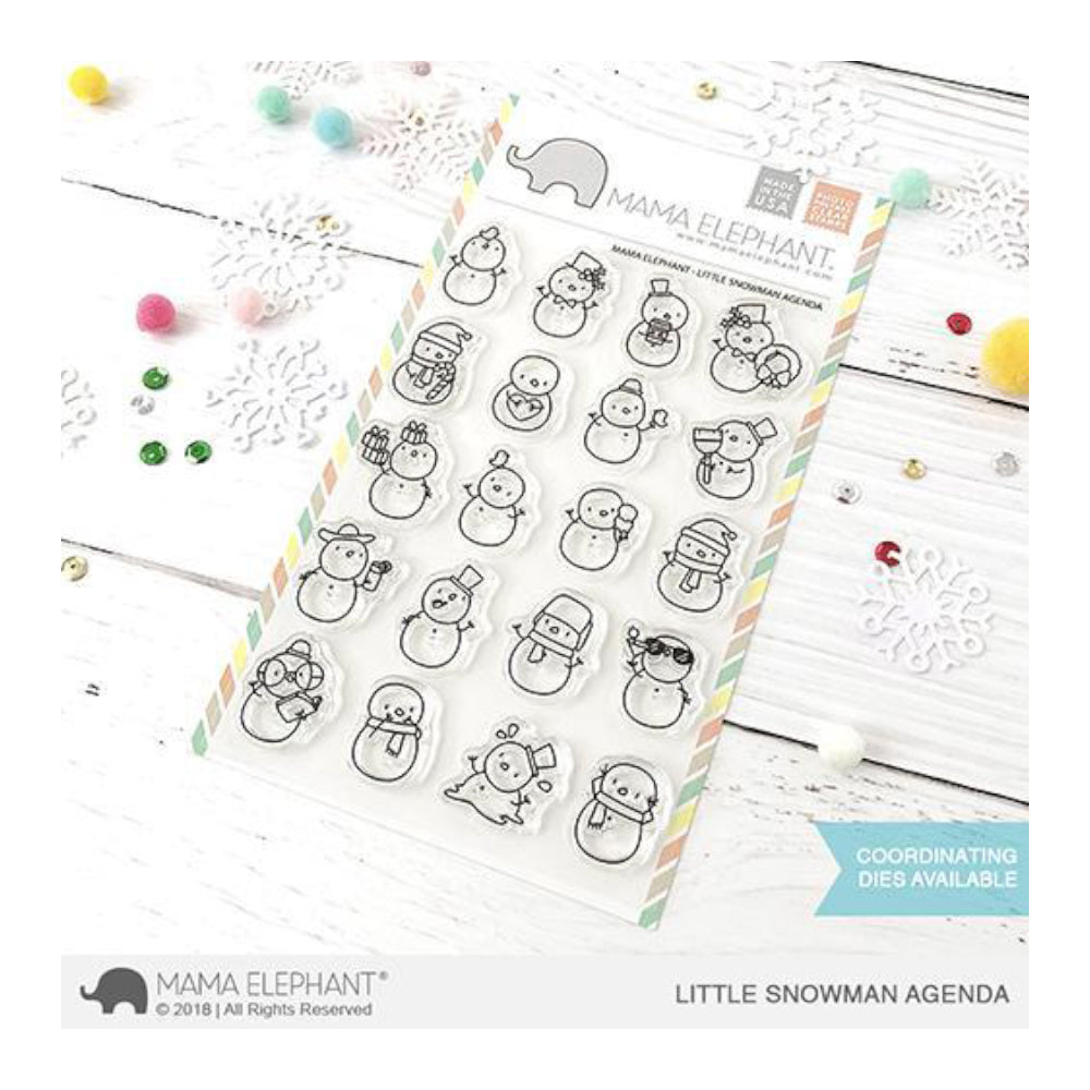 Mama Elephant - Stamp & Die Set - Little Snowmen Agenda