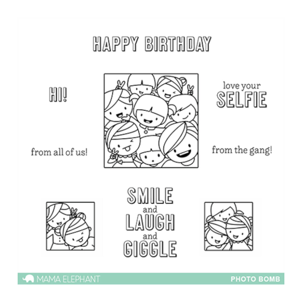 Mama Elephant - Stamp Set - Photo Bomb
