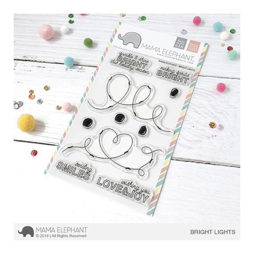 Mama Elephant - Clear Stamp set - Bright Lights
