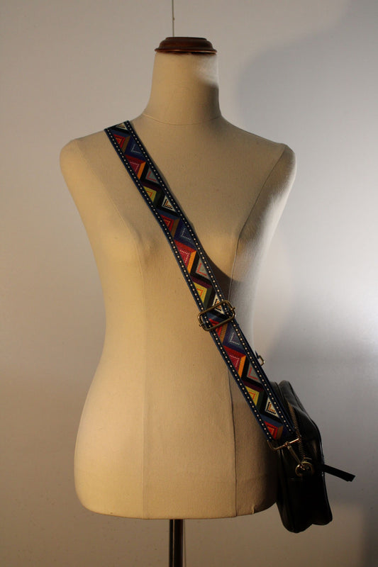 Bag Strap -  Multicolour Triangles
