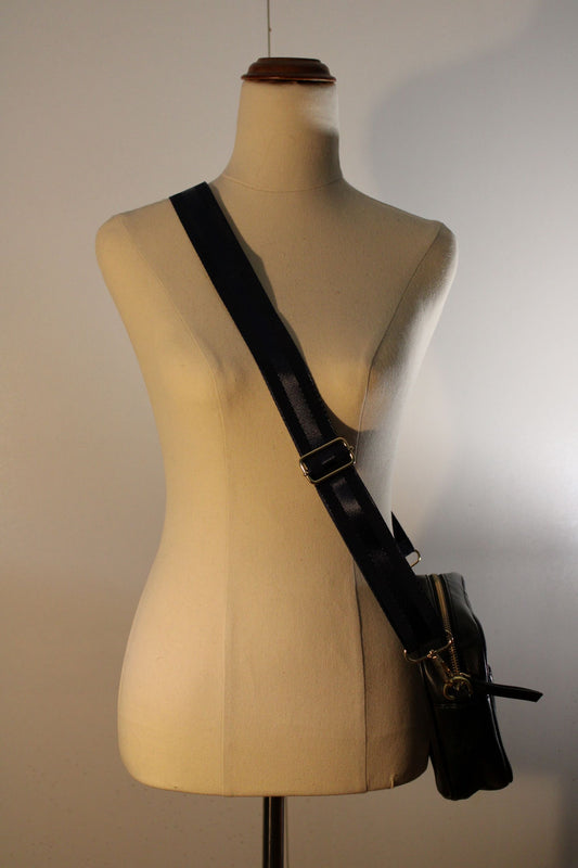 Bag Strap -  Navy Self-Stripe