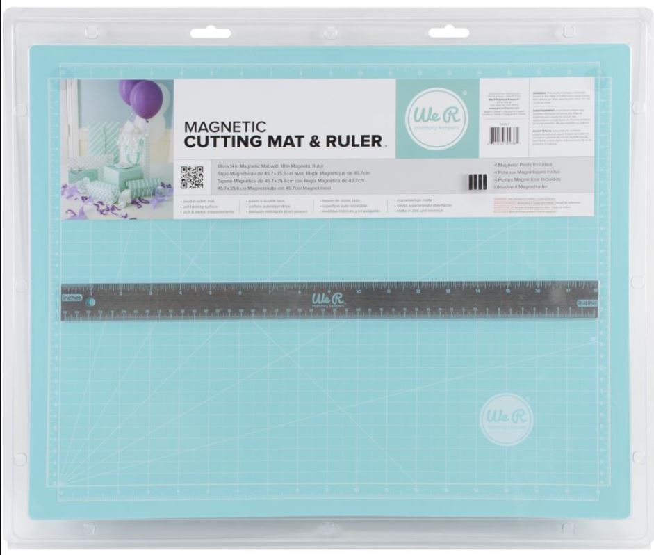 We R Memory Keepers Magnetic Cutting Mat and Ruler Set